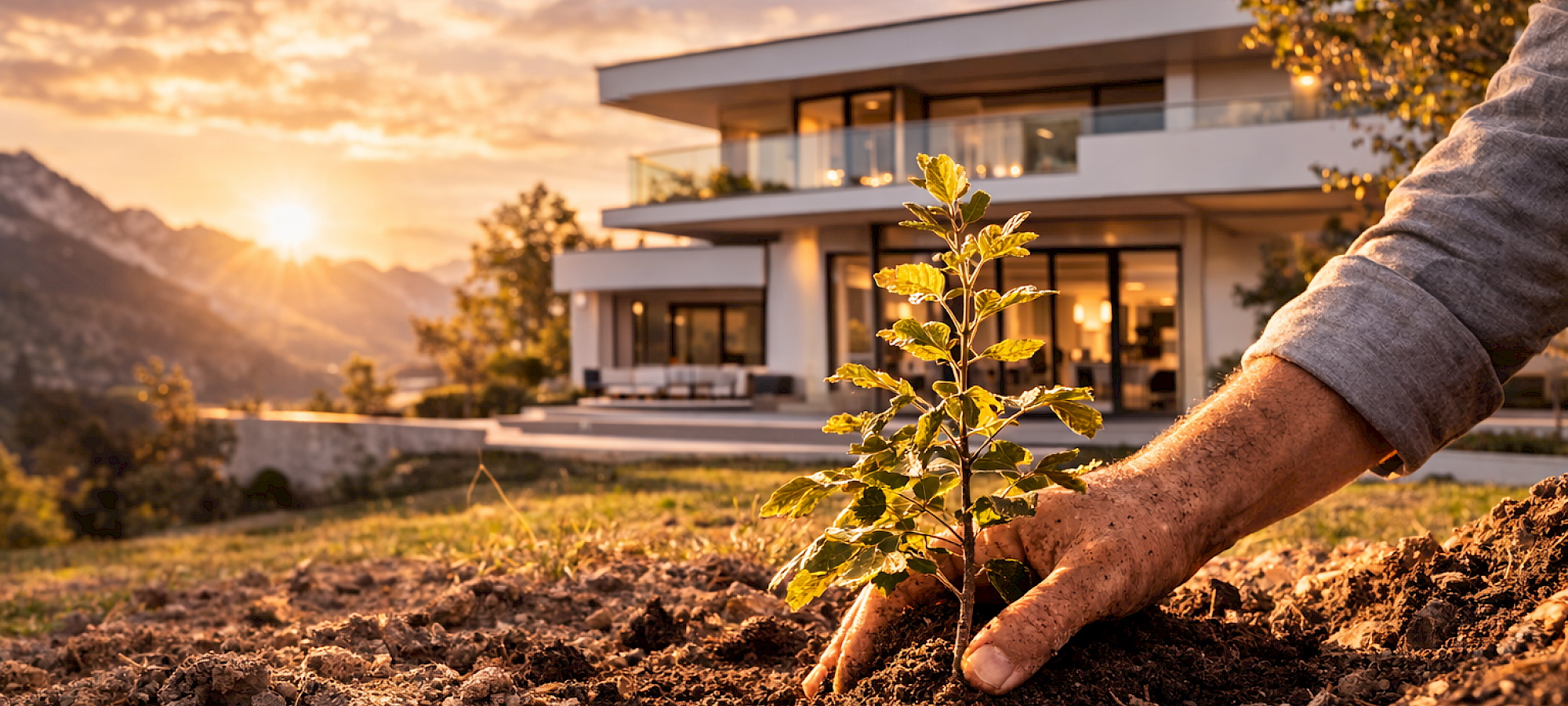 Plantation d&rsquo;un arbre truffier en Valais